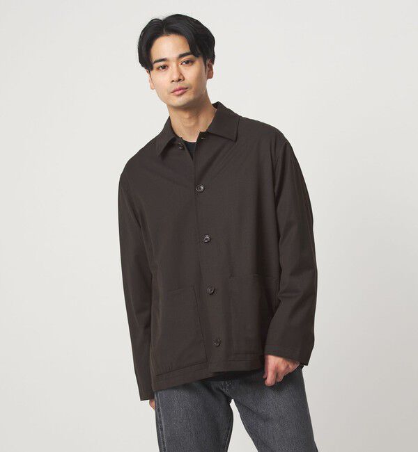 UNITED ARROWS green label relaxing「TW サージ カバーオール -ストレッチ-」|ブルゾン・スタジャン|