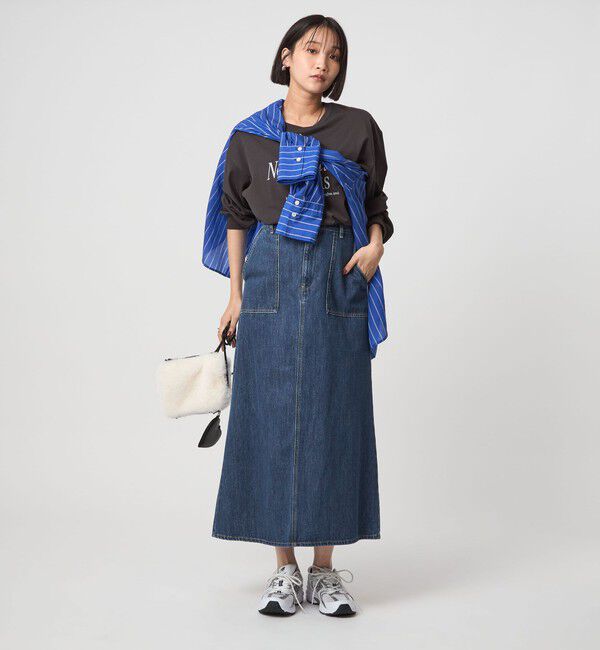 UNITED ARROWS green label relaxing「デニム スカート」|台形|