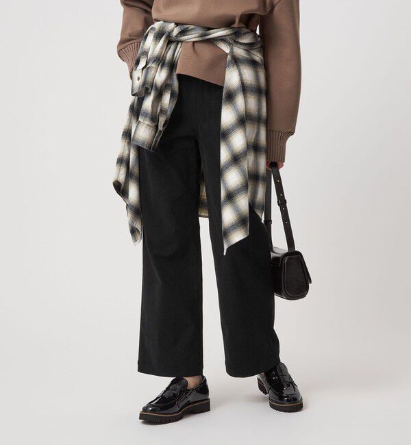 UNITED ARROWS green label relaxing「［size SHORTあり］オルマイ コール ジャージー パンツ マシンウォッシャブル ストレッチ」|その他|BLACK