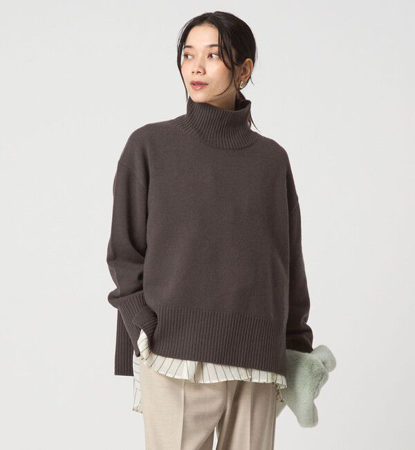 UNITED ARROWS green label relaxing「［size SHORTあり］SERENITY ハイネック プルオーバー ニット」|ニット・セーター|