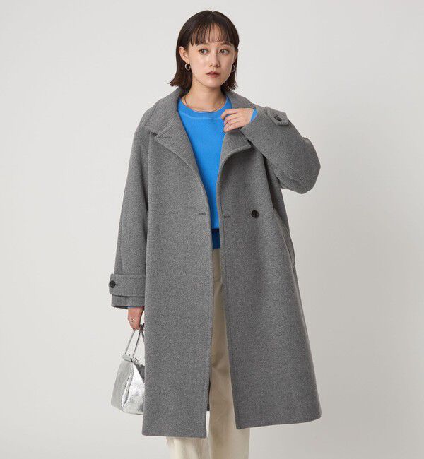 UNITED ARROWS green label relaxing「［size SHORT/TALLあり］SENTDALE WOOL スタンドカラー ロング コート」|その他|MD.GRAY