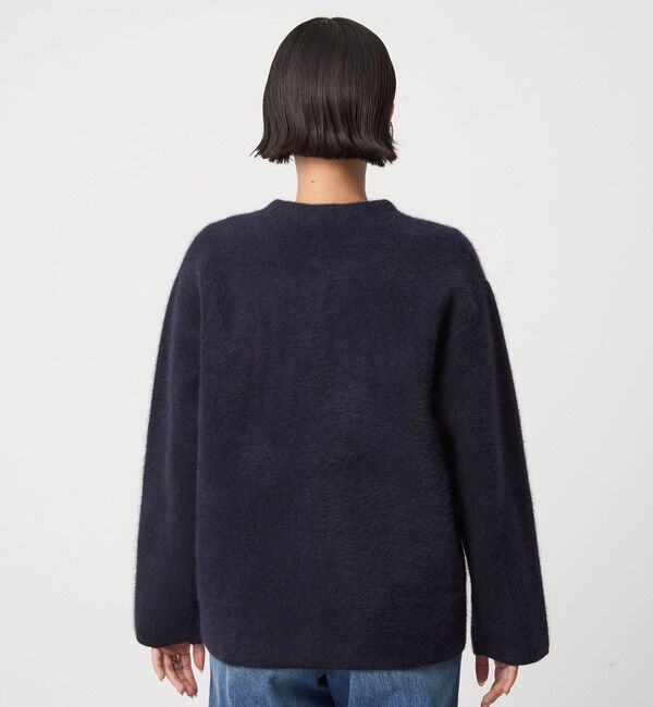 UNITED ARROWS green label relaxing「［size SHORTあり］FOXブレンド セッケツ ノーカラー カーディガン」|カーディガン|