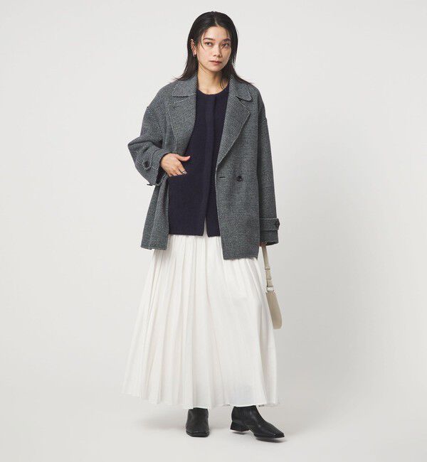 UNITED ARROWS green label relaxing「［size SHORTあり］FOXブレンド セッケツ ノーカラー カーディガン」|カーディガン|