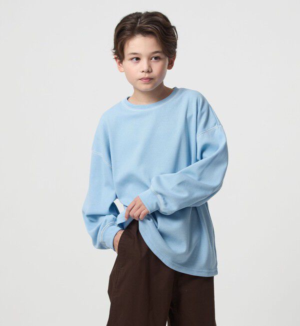 UNITED ARROWS green label relaxing「ハニカム 配色 プルオーバー / キッズ  100cm-160cm」|Tシャツ・カットソー|