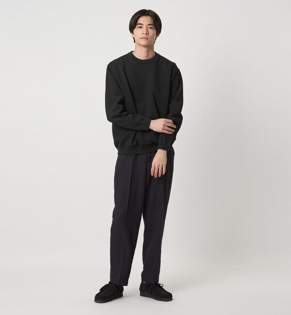 UNITED ARROWS green label relaxing「ポリエステル タック編み クルーネック 長袖 ニット」|ニット・セーター|