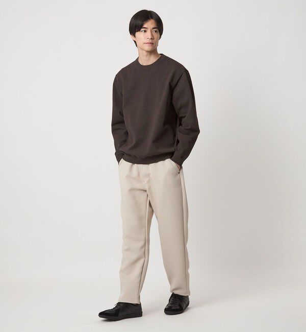 UNITED ARROWS green label relaxing「ポリエステル タック編み クルーネック 長袖 ニット」|ニット・セーター|