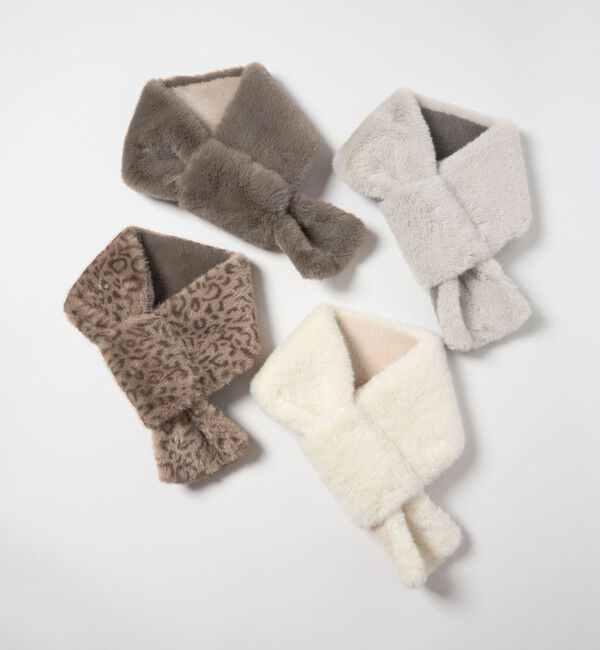 UNITED ARROWS green label relaxing「フェイクファー リバーシブル マフラー」|ストール|