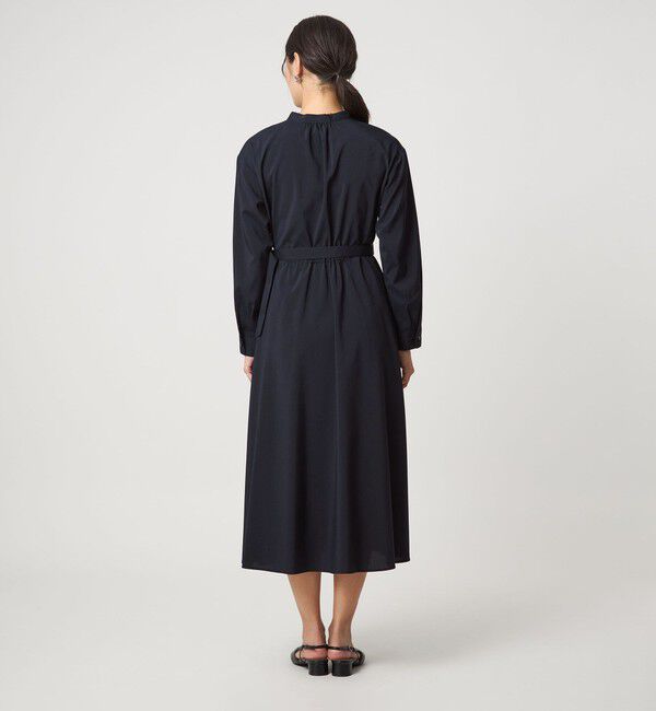 UNITED ARROWS green label relaxing「ウエスト ベルト ロングスリーブ ワンピース マシンウォッシャブル」|ワンピース|