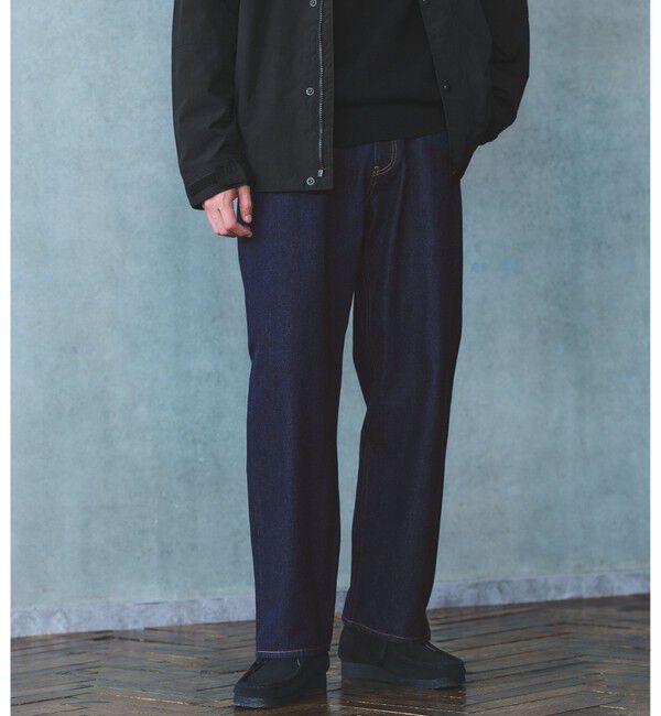 UNITED ARROWS green label relaxing「デニム ワイド テーパード W3 デニムパンツ」|デニム|