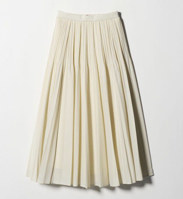 UNITED ARROWS green label relaxing「シアー プリーツ スカート」|フレア|