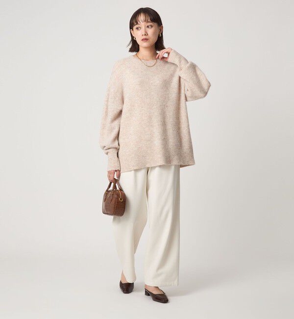 UNITED ARROWS green label relaxing「アルパカブレンド クルーネック プルオーバー ニット」|ニット・セーター|