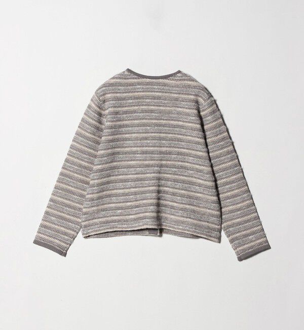 UNITED ARROWS green label relaxing「ミックスツイードライク ノーカラー ニット カーディガン」|カーディガン|