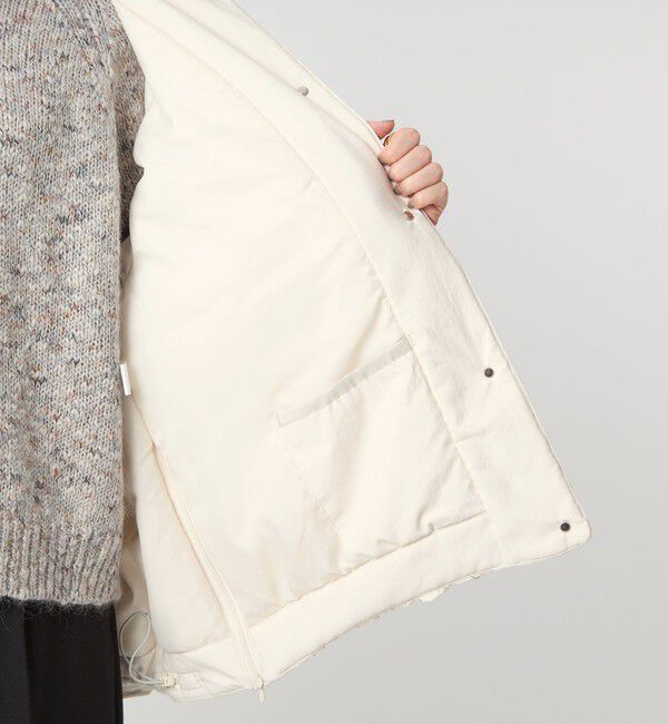 UNITED ARROWS green label relaxing「［size SHORTあり］パフィー ノーカラー ブルゾン 撥水 保温性 ウォッシャブル」|ブルゾン・スタジャン|