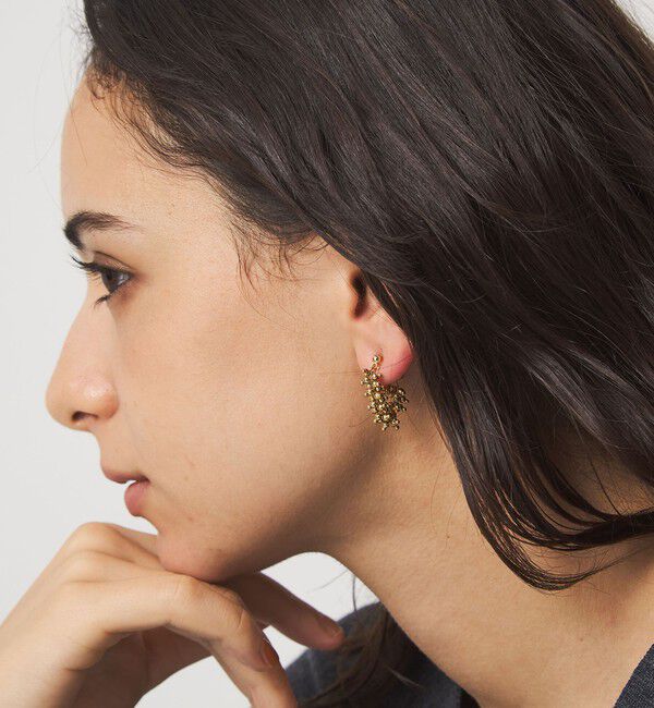 UNITED ARROWS green label relaxing「ツブツブ MIX スゥイング イヤリング 2」|イヤリング|GOLD