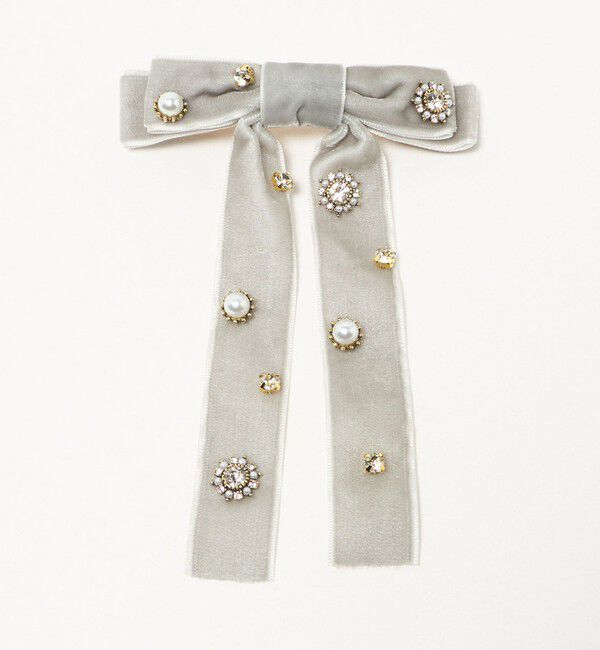 UNITED ARROWS green label relaxing「キラキラパーツ リボン バレッタ」|ヘアバンド|