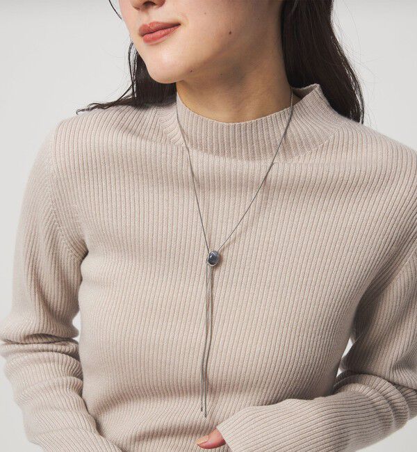 UNITED ARROWS green label relaxing「オーバルカラー スライド Yネックレス」|ネックレス|SILVER