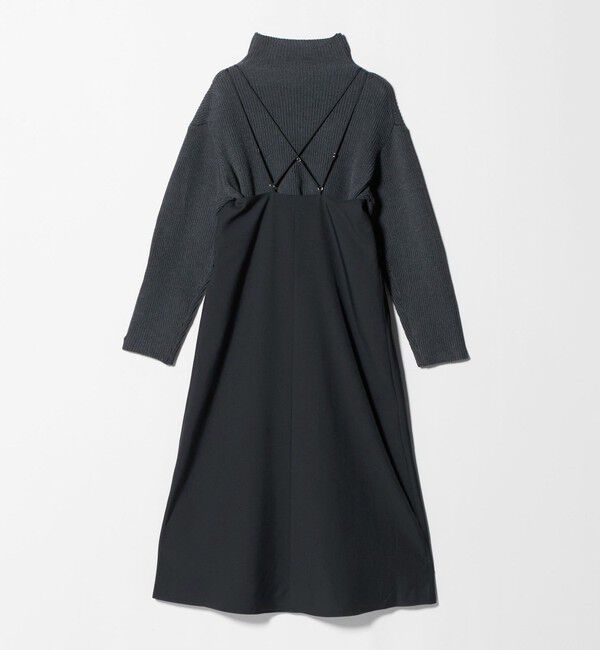 UNITED ARROWS green label relaxing「タートルネック ニット &times; キャミソールワンピース セット」|ワンピース|