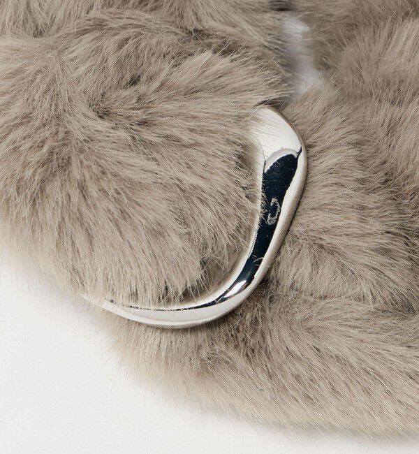 UNITED ARROWS green label relaxing「フェイクファー メタルリング シュシュ」|ヘアゴム・シュシュ|