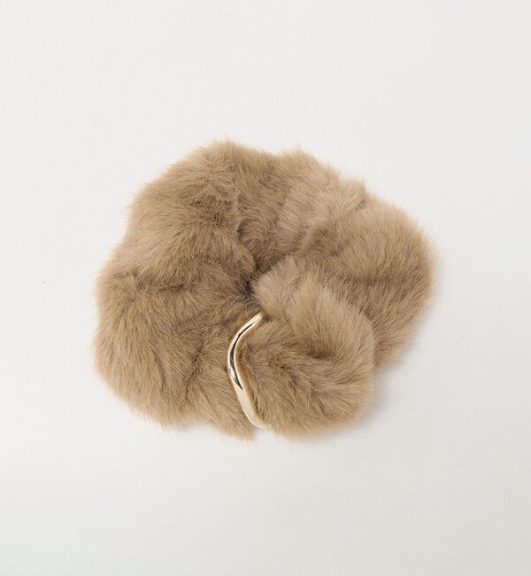 UNITED ARROWS green label relaxing「フェイクファー メタルリング シュシュ」|ヘアゴム・シュシュ|