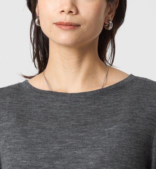 UNITED ARROWS green label relaxing「ウール フライス クルーネック カットソー  ウォッシャブル」|Tシャツ・カットソー|