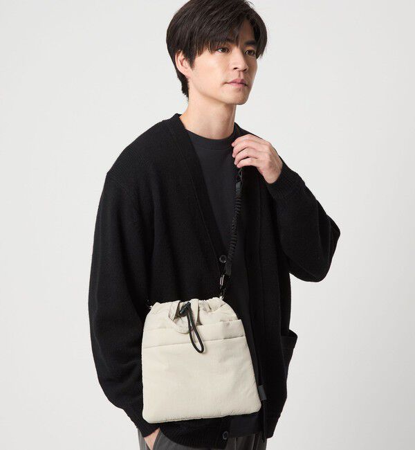 UNITED ARROWS green label relaxing「【別注】＜fellowww＞GLR 巾着 パデット ショルダーバッグ」|ショルダー・メッセンジャー|NATURAL