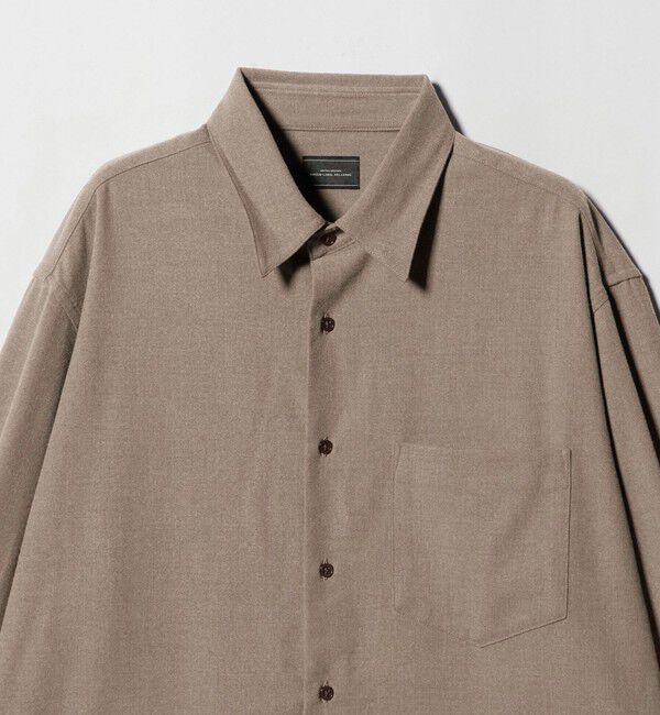 UNITED ARROWS green label relaxing「TRフラノ ジャストルーズ レギュラーカラー シャツ -ストレッチ-」|シャツ・ブラウス|