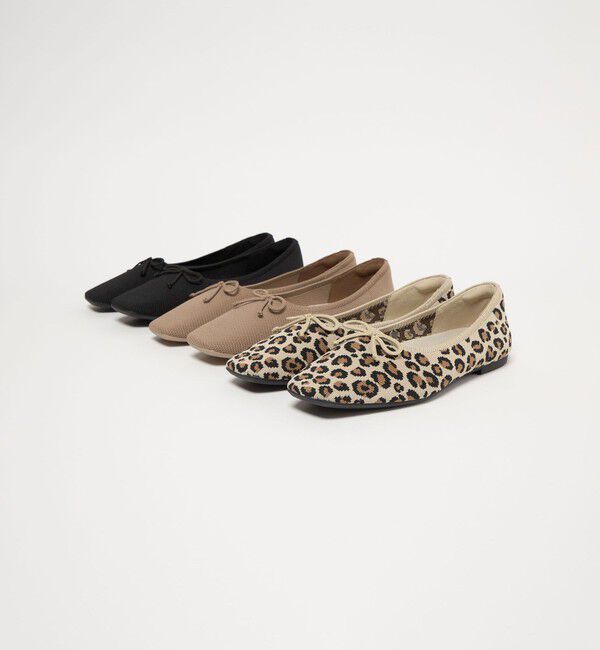 UNITED ARROWS green label relaxing「ウェルネス スクエア バレエシューズ / フラットシューズ 撥水 ウォッシャブル」|バレエシューズ|