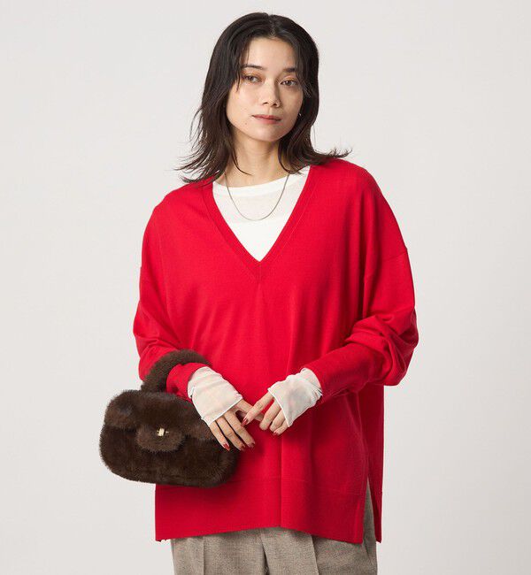 UNITED ARROWS green label relaxing「チュール ドッキング シアー プルオーバー」|Tシャツ・カットソー|