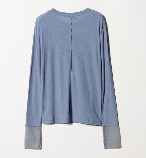 UNITED ARROWS green label relaxing「チュール ドッキング シアー プルオーバー」|Tシャツ・カットソー|