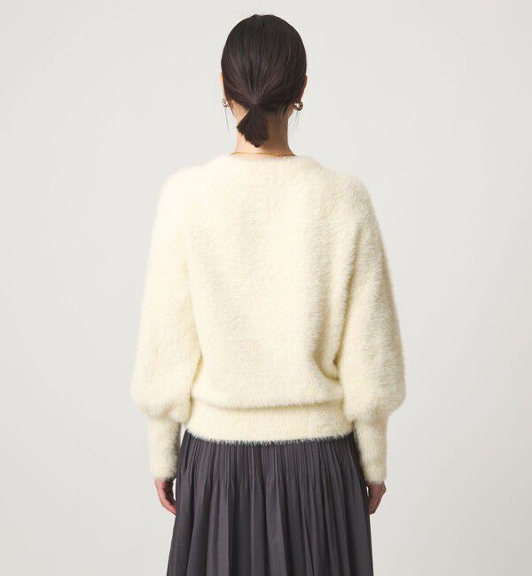 UNITED ARROWS green label relaxing「【WEB限定】＜at ease＞フェザーヤーン プルオーバー ニット」|ニット・セーター|