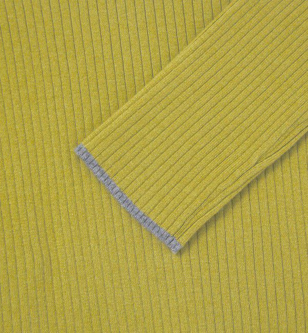 UNITED ARROWS green label relaxing「【WEB限定】＜at ease＞ソデサキ バイカラー プルオーバー ニット ウォッシャブル」|ニット・セーター|