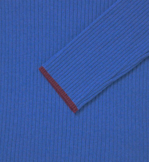 UNITED ARROWS green label relaxing「【WEB限定】＜at ease＞ソデサキ バイカラー プルオーバー ニット ウォッシャブル」|ニット・セーター|