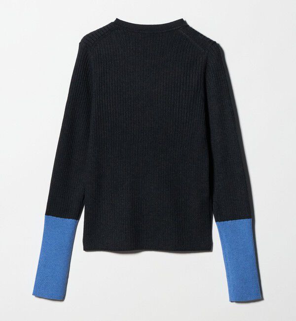 UNITED ARROWS green label relaxing「【WEB限定】＜at ease＞バイカラー クルーネック プルオーバー ニット」|ニット・セーター|