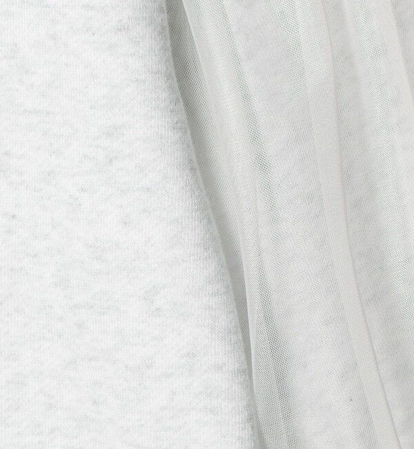 UNITED ARROWS green label relaxing「【WEB限定】＜at ease＞チュール ドッキング スウェット プルオーバー」|スウェット・ジャージ|