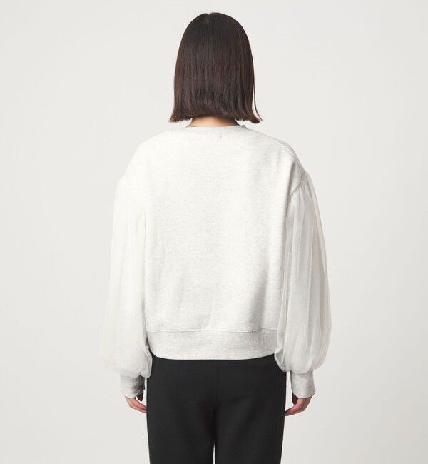 UNITED ARROWS green label relaxing「【WEB限定】＜at ease＞チュール ドッキング スウェット プルオーバー」|スウェット・ジャージ|