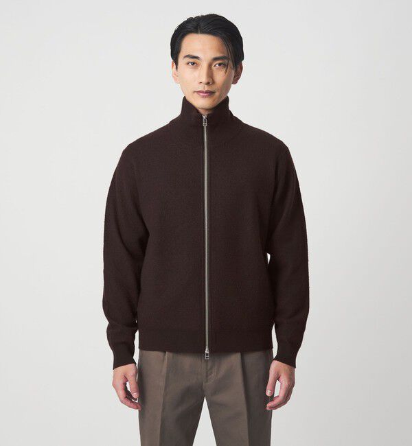 UNITED ARROWS green label relaxing「ミルドウール ジップ カーディガン」|カーディガン|