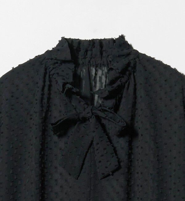 UNITED ARROWS green label relaxing「プチ リボンモチーフ ジャガード ブラウス」|シャツ・ブラウス|