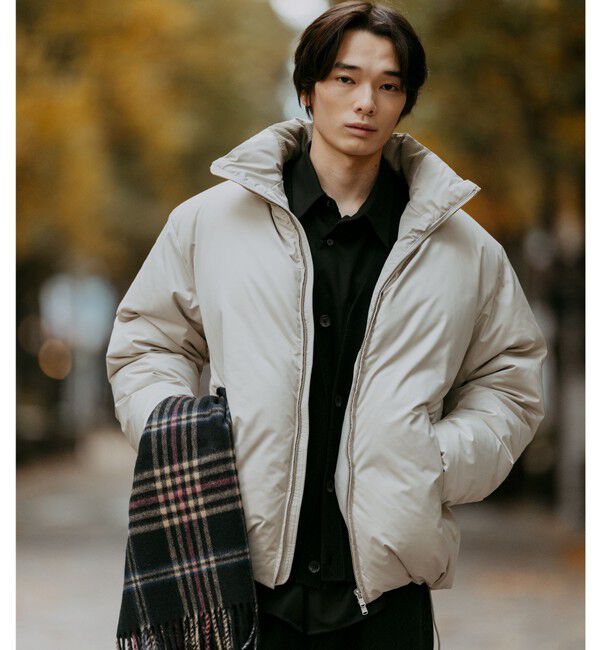 UNITED ARROWS green label relaxing「DICROS スタンド ダウン ブルゾン -撥水-」|ダウン|NATURAL