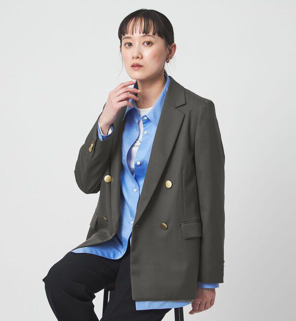 UNITED ARROWS green label relaxing「［size SHORTあり］Greed グリード ダブル ジャケット ウォッシャブル」|テーラードジャケット|