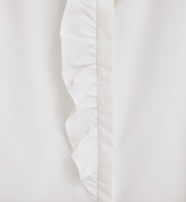 UNITED ARROWS green label relaxing「フリル ディテール ブラウス マシンウォッシャブル UVカット」|シャツ・ブラウス|