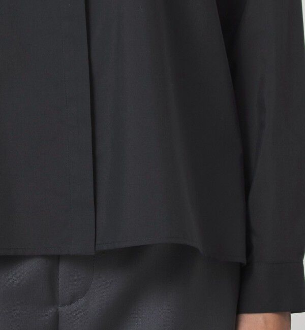 UNITED ARROWS green label relaxing「フリル ディテール ブラウス マシンウォッシャブル UVカット」|シャツ・ブラウス|