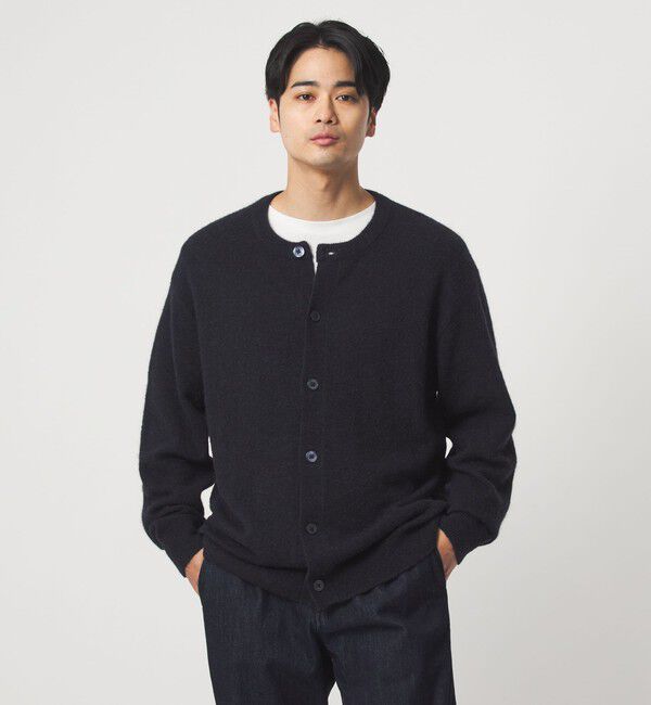 UNITED ARROWS green label relaxing「アルパカ ブレンド クルーネック カーディガン」|カーディガン|