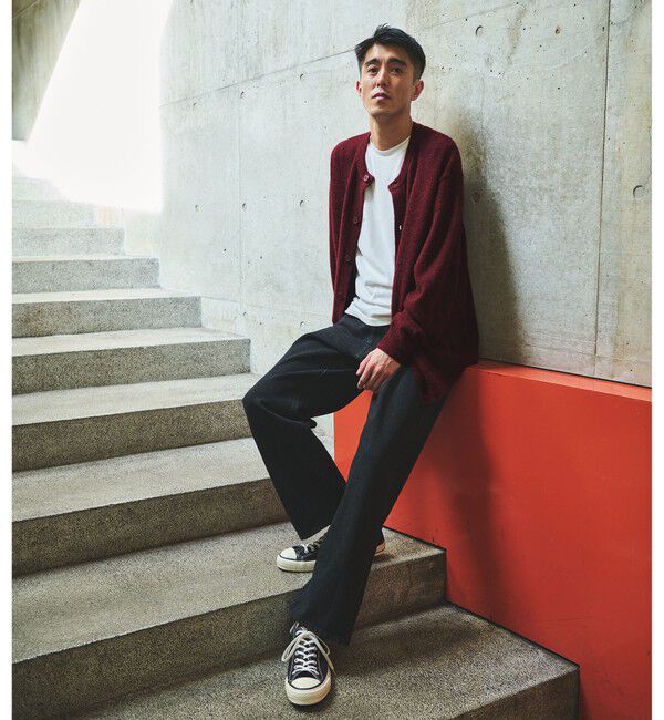 UNITED ARROWS green label relaxing「アルパカ ブレンド クルーネック カーディガン」|カーディガン|