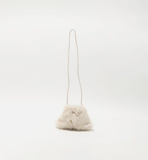 UNITED ARROWS green label relaxing「ラメ フェイクファー ポシェット  / キッズ 」|リュック|