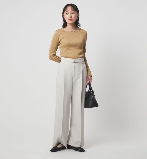 UNITED ARROWS green label relaxing「ブライトリブ ボートネック ロングスリーブ カットソー」|Tシャツ・カットソー|