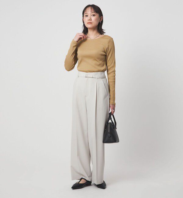 UNITED ARROWS green label relaxing「ブライトリブ ボートネック ロングスリーブ カットソー」|Tシャツ・カットソー|