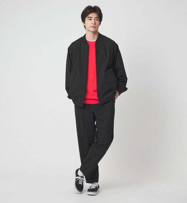 UNITED ARROWS green label relaxing「FREELITCH リブ ブルゾン -2WAYストレッチ・吸水速乾-」|ブルゾン・スタジャン|