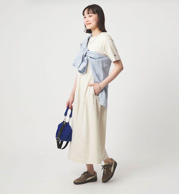 UNITED ARROWS green label relaxing「【別注】＜Champion＞ショートスリーブ フレア Tシャツ ワンピース」|ワンピース|