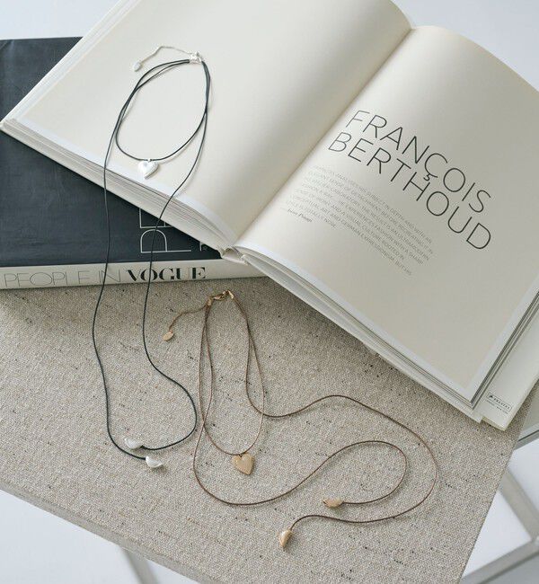 BEAUTY&YOUTH UNITED ARROWS「コード&times;メタルハート チョーカー」|ネックレス|