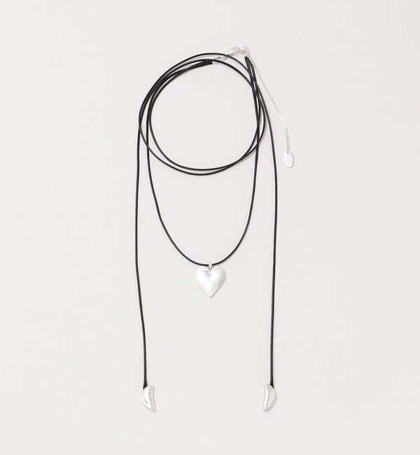 BEAUTY&YOUTH UNITED ARROWS「コード&times;メタルハート チョーカー」|ネックレス|